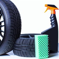 タイヤ、ホイールクリーナー、専用スポンジ