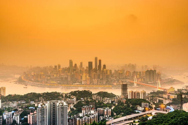 Chongqing, China cityscape.